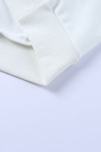 Solid Ripped Hooded Sweatshirt with Kangaroo Pocket