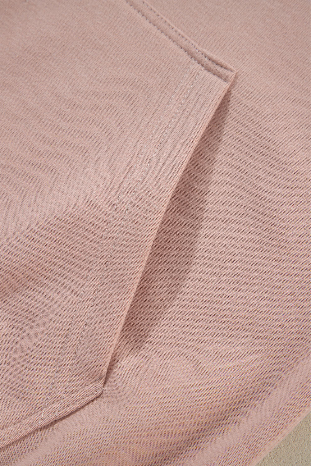 Solid Color Rivet Stud Raglan Sleeve Hoodie with Pocket