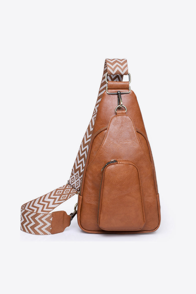 Adored Take A Trip PU Leather Sling Bag