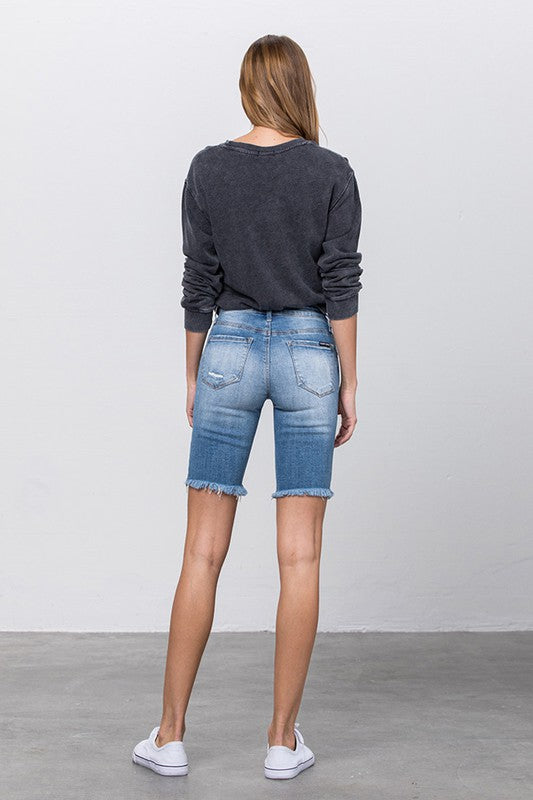 HIGH RISE BERMUDA MIDI SHORTS