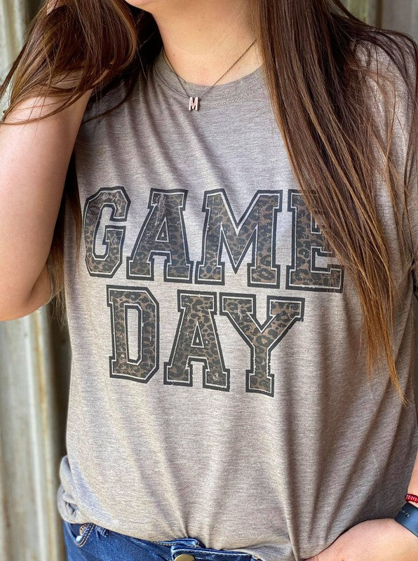 Game Day Leopard Tee