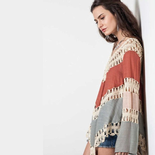 Jenn Boho v-neck top