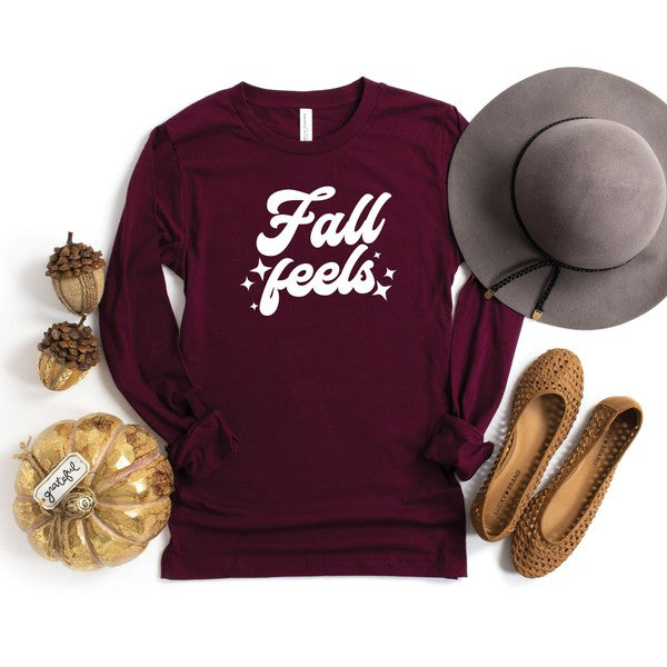 Fall Feels Stars Long Sleeve Graphic Tee