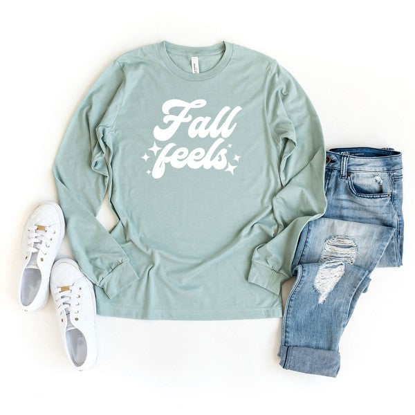 Fall Feels Stars Long Sleeve Graphic Tee