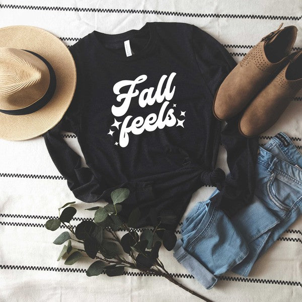 Fall Feels Stars Long Sleeve Graphic Tee