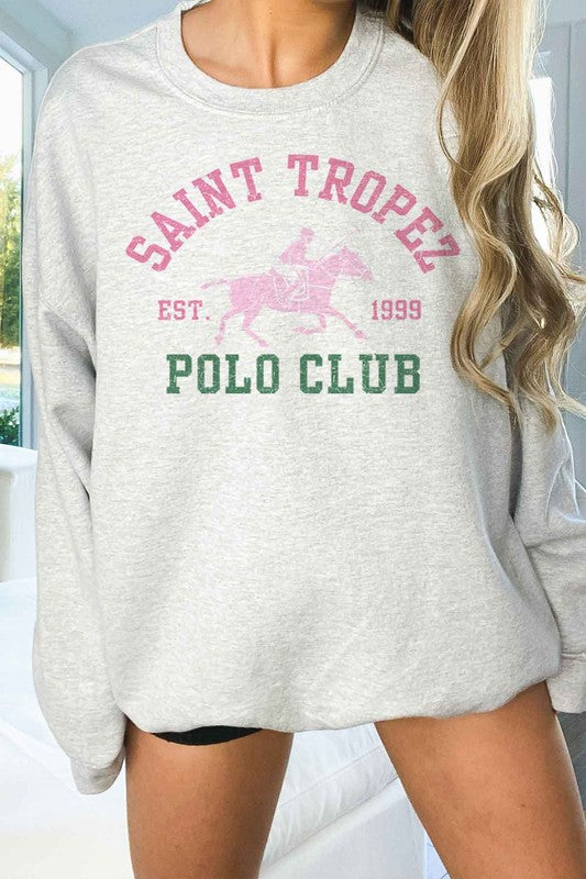 SAINT TROPEZ POLO CLUB OVERSIZED SWEATSHIRT