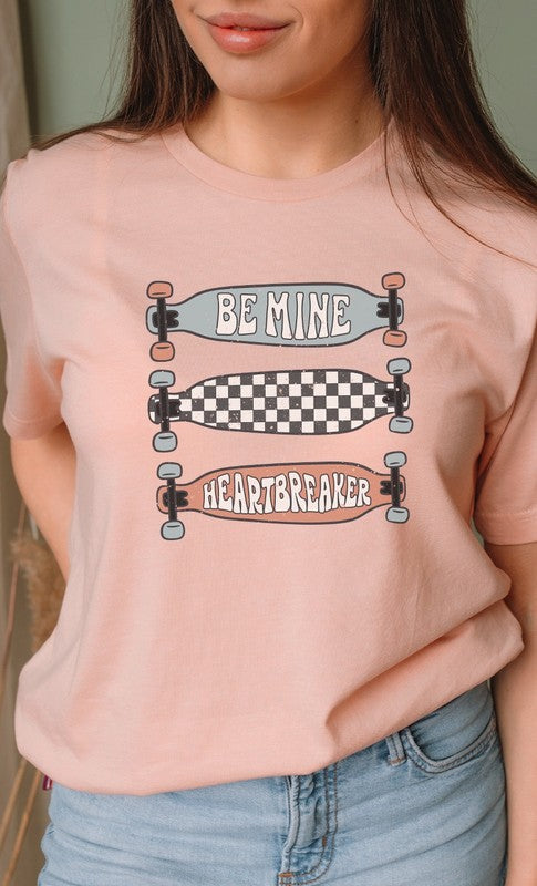 Be Mine Heartbreaker Skateboard Graphic Tee