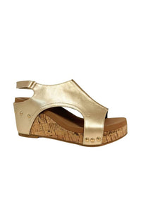 HANNAH THICK SOLE ROMAN WEDGES - PLATFORMS