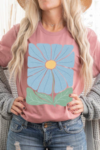 Boho Abstract Floral  Graphic T Shirts