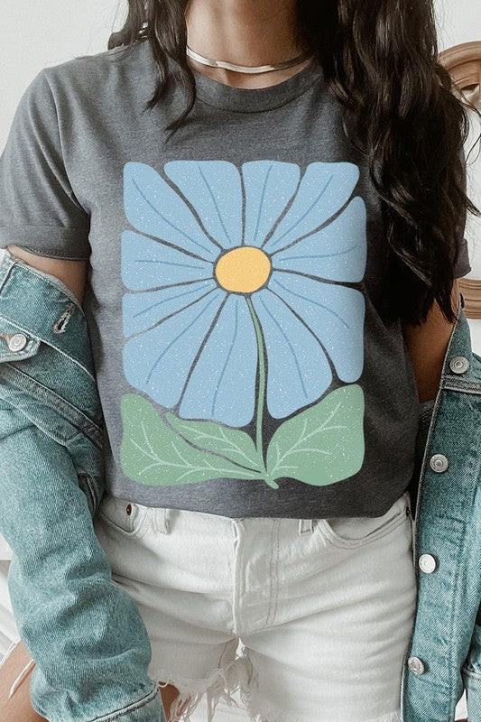 Boho Abstract Floral  Graphic T Shirts