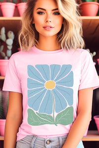 Boho Abstract Floral  Graphic T Shirts