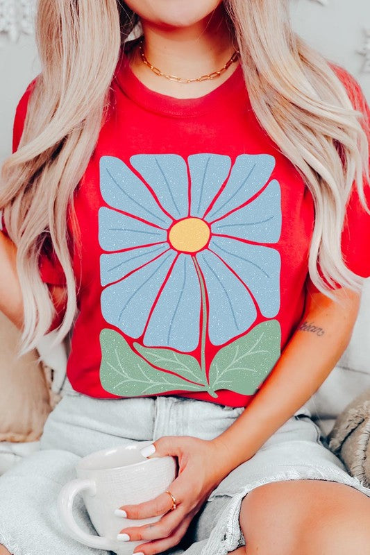 Boho Abstract Floral  Graphic T Shirts