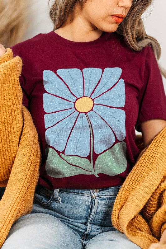 Boho Abstract Floral  Graphic T Shirts