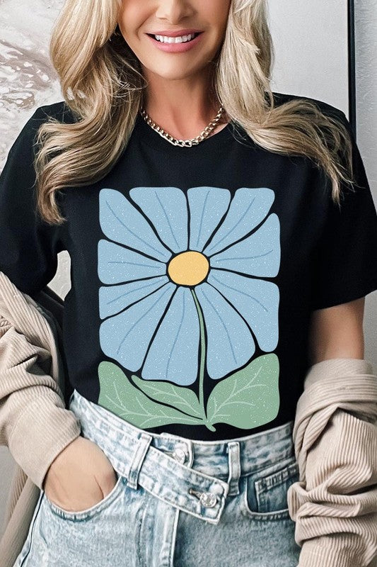 Boho Abstract Floral  Graphic T Shirts