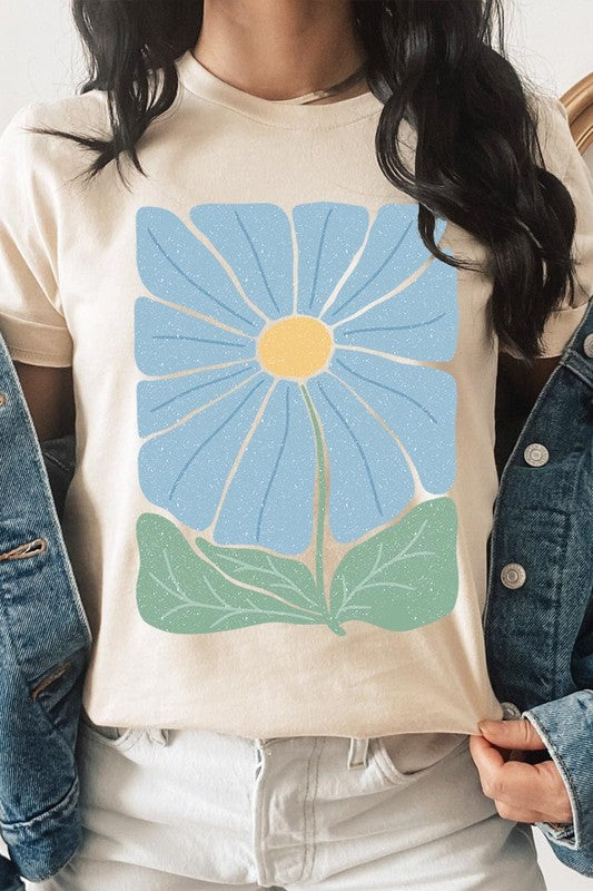 Boho Abstract Floral  Graphic T Shirts