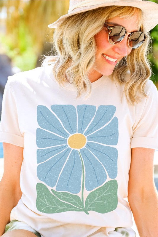 Boho Abstract Floral  Graphic T Shirts