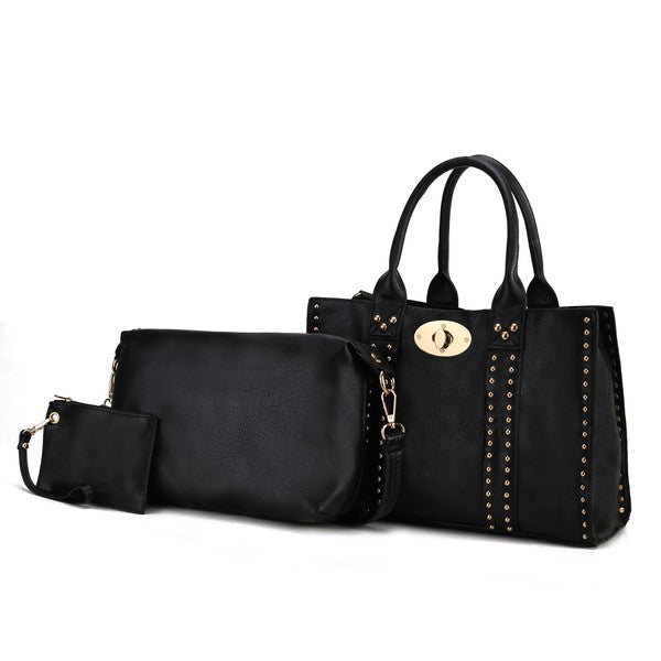 MKF Elissa Satchel Handbag  by Mia K- 3 pc Set