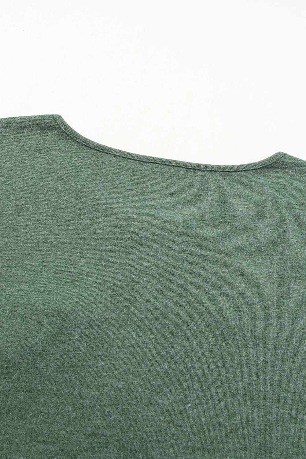 Mist Green Long Sleeve Snap Button Henley Top