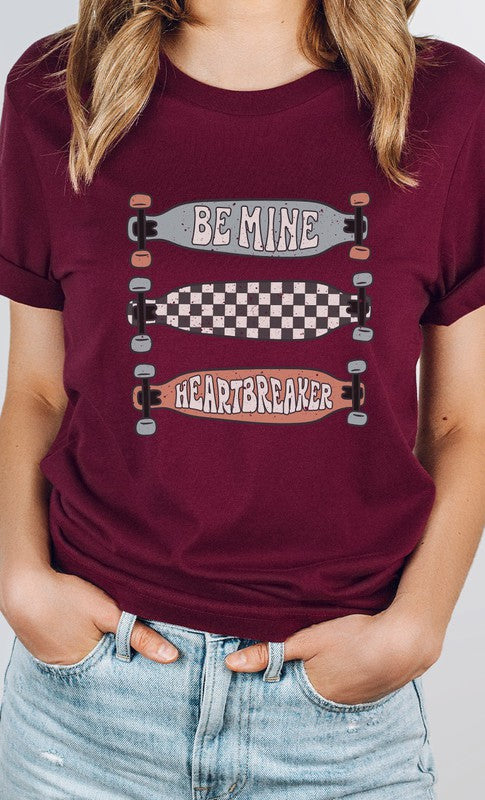 Be Mine Heartbreaker Skateboard Graphic Tee