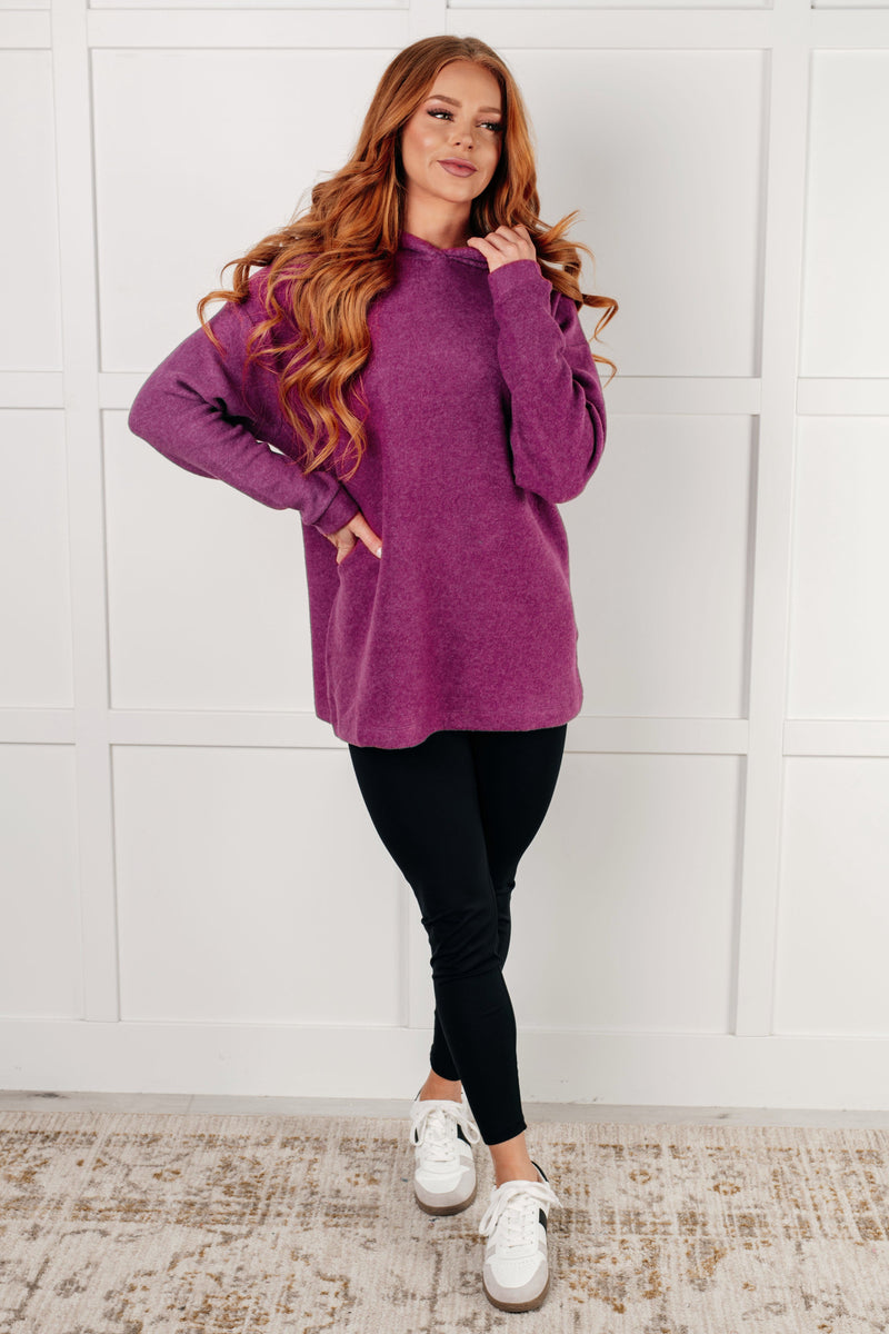 Basically My Favorite Hooded Pullover in Light Plum