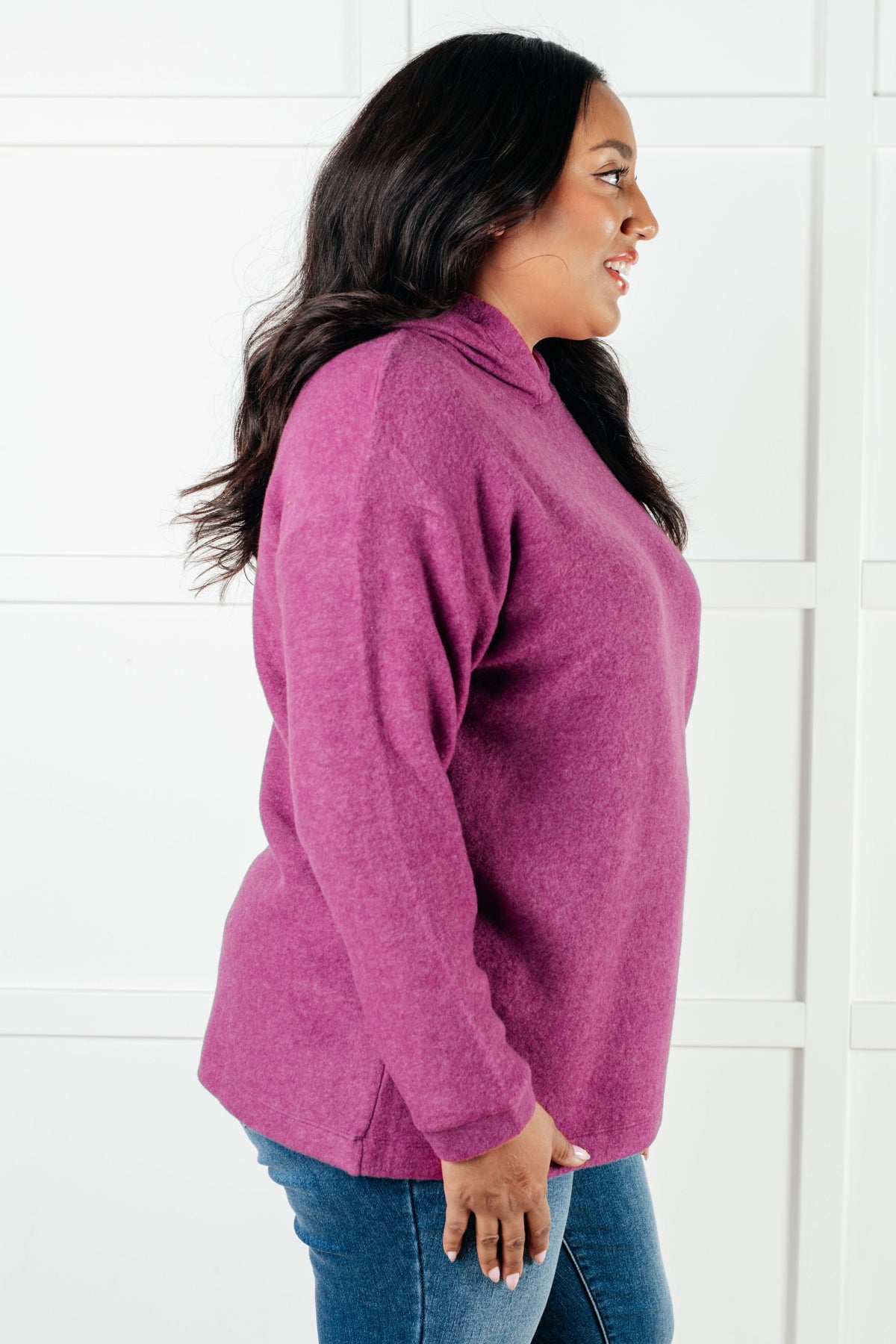 Basically My Favorite Hooded Pullover in Light Plum