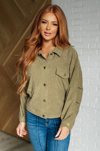 Primrose Corduroy Jacket in Olive