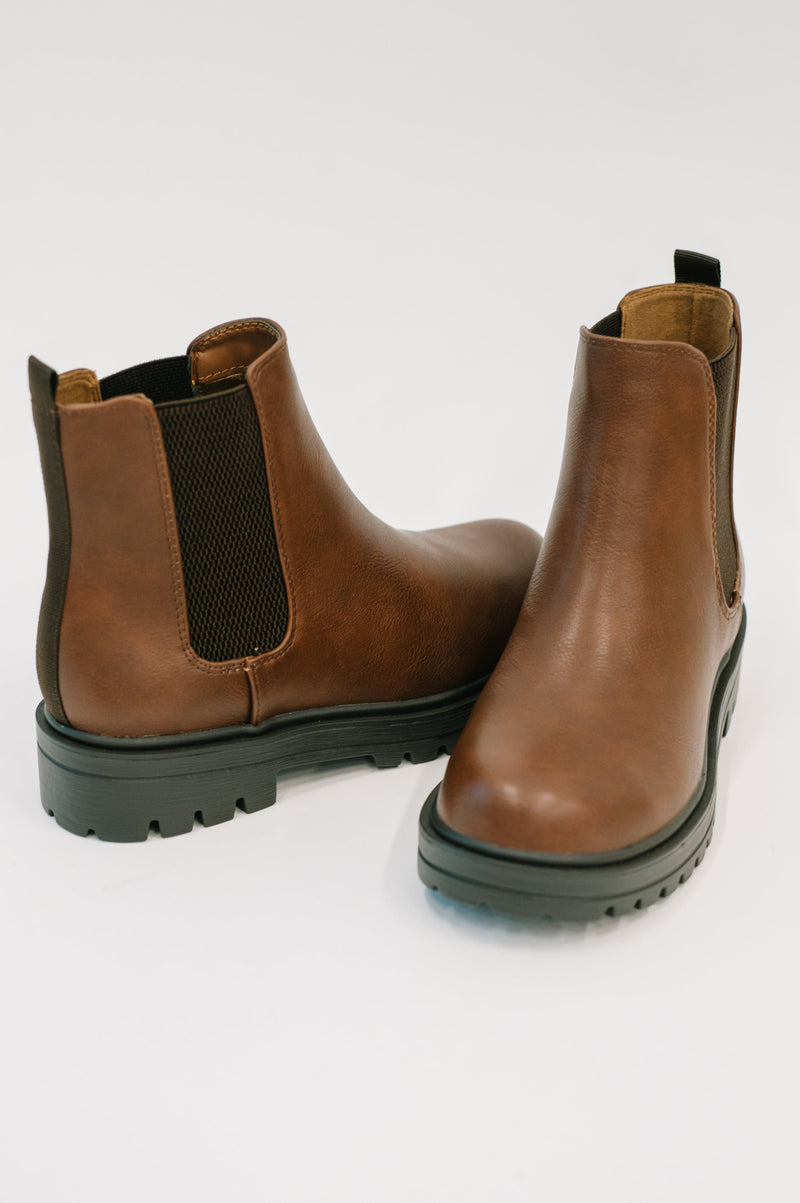That's Just What They'll Do Paden Chelsea Boots in Brown