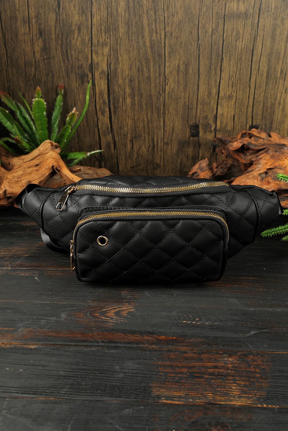 Rhombus Pattern Simple Waist Bag