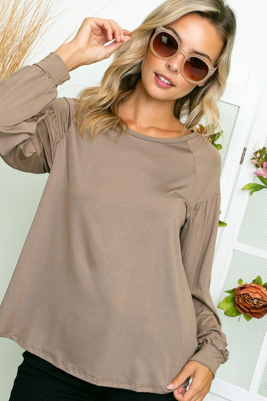 PLUS SOLID LOOSE FIT TOP