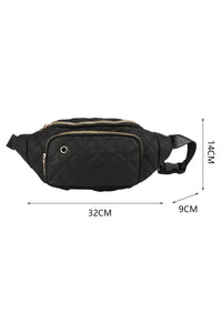 Rhombus Pattern Simple Waist Bag