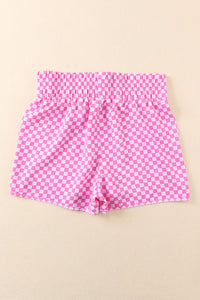 Pink Leopard High Waisted Athletic Shorts